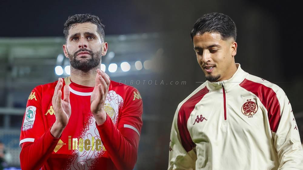 أبو الفتح وبوشتة أبرز الغائبين عن الوداد الرياضي في مباراة الفتح