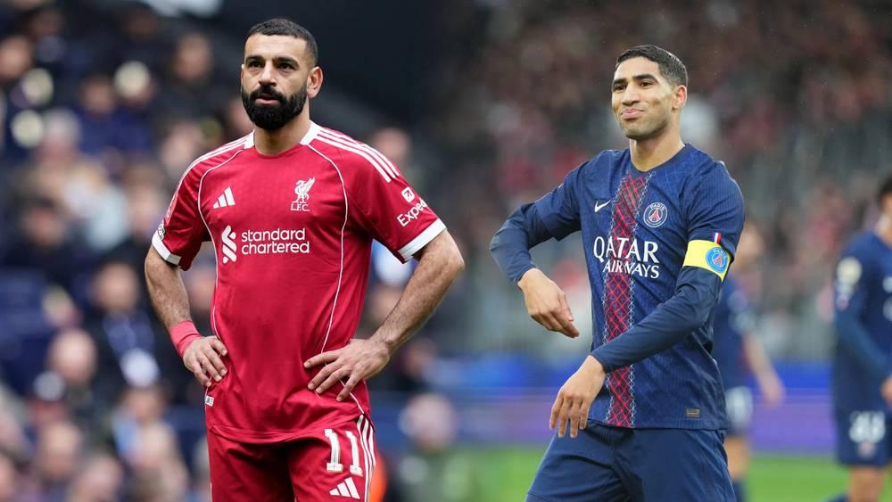 باريس سان جيرمان X ليفربول.. أشرف حكيمي أساسي وصلاح في الاحتياط