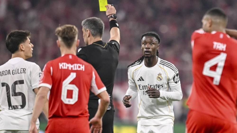La expulsión de Camavinga allana el camino para la eliminación del Real Madrid en la Champions League ante el Bayern Múnich