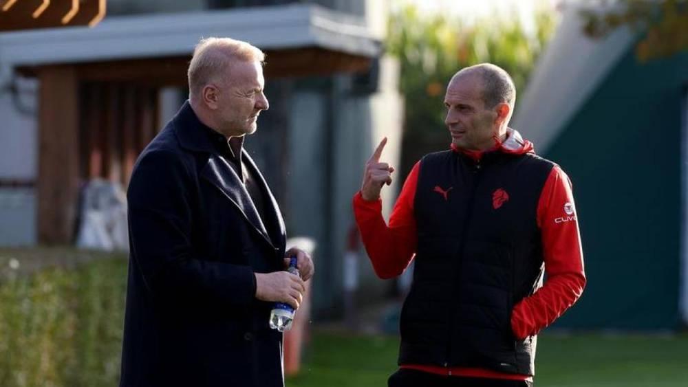 ميلان يؤكد استمرار العمل مع أليغري لبناء مشروع رياضي طويل الأمد