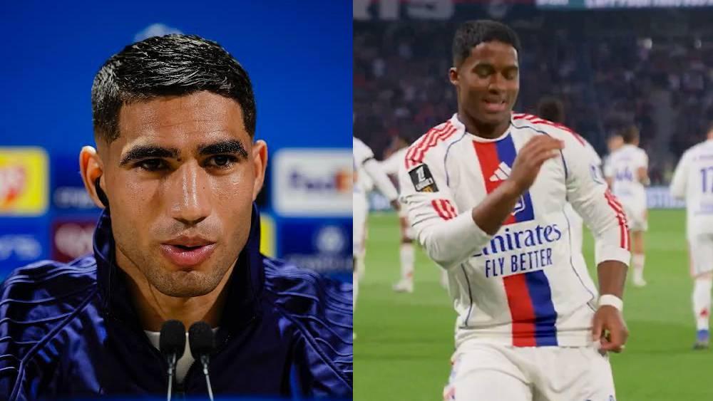 حكيمي في رسالة لإندريك: "عليه أن يركز على كرة القدم بدل القيام بحركات موجهة للجماهير"