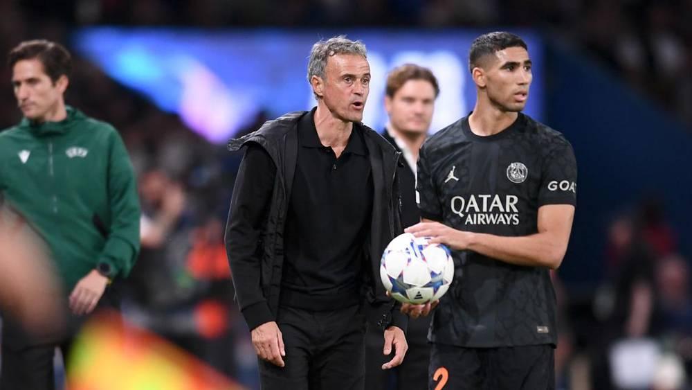 إنريكي قبل مواجهة بايرن ميونخ: "نحتاج لحكيمي ومينديش للقيام بالأدوار الدفاعية والهجومية"