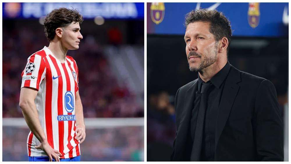 سيميوني: "من الطبيعي أن يرغب برشلونة في ضم جوليان ألفاريز"