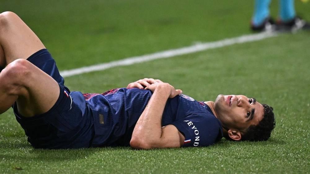 حكيمي يغيب عن الملاعب لمدة تتراوح بين أسبوعين إلى 3 أسابيع بعد إصابته بتمزق في العضلة الخلفية للفخذ