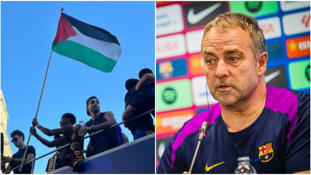 فليك: "لم يعجبني قيام لامين برفع علم فلسطين في جولتنا الاحتفالية"