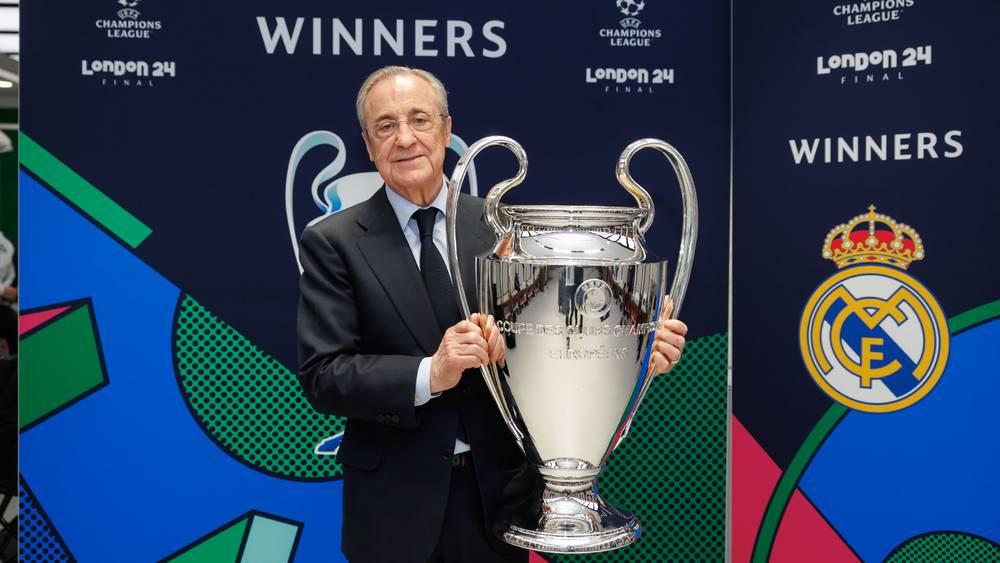 بيريز: "خلال سنوات رئاستي تُوج ريال مدريد بدوري أبطال أوروبا أكثر مما حققه برشلونة طوال تاريخه"
