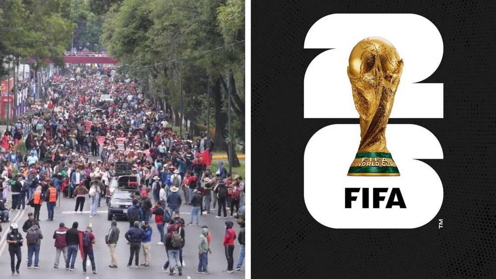 آلاف المتظاهرين يغلقون الطريق إلى ملعب افتتاح كأس العالم في المكسيك ويرفعون شعار "قاطعوا المونديال"