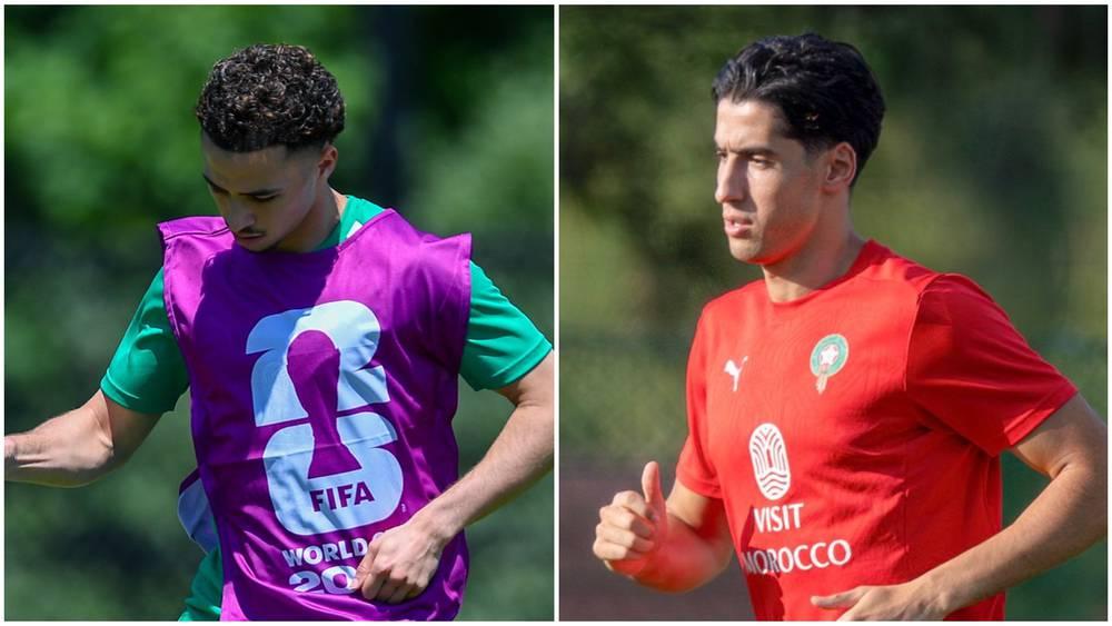 أكرد والطالبي يسجلان حضورهما في تداريب المنتخب المغربي استعدادا لملاقاة البرازيل