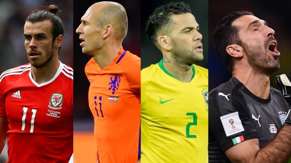 بوفون، بايل، ألفيش: التشكيلة الأساسية لأبرز الغائبين عن المونديال