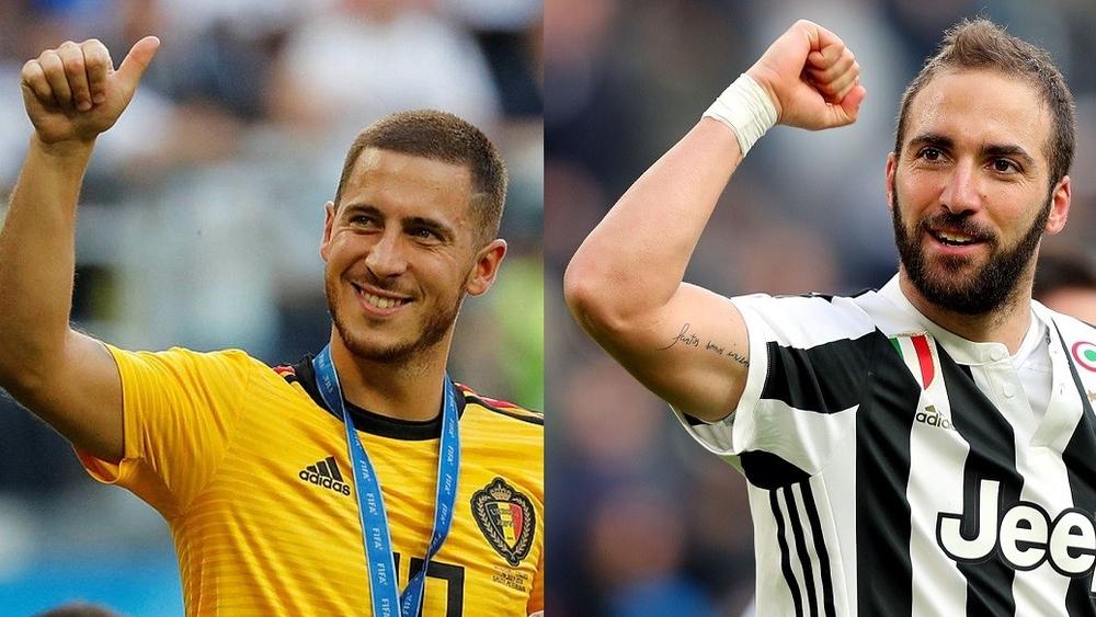 'توتوسبورت': هازار إلى ريال مدريد وهيغوايين يطير إلى تشيلسي