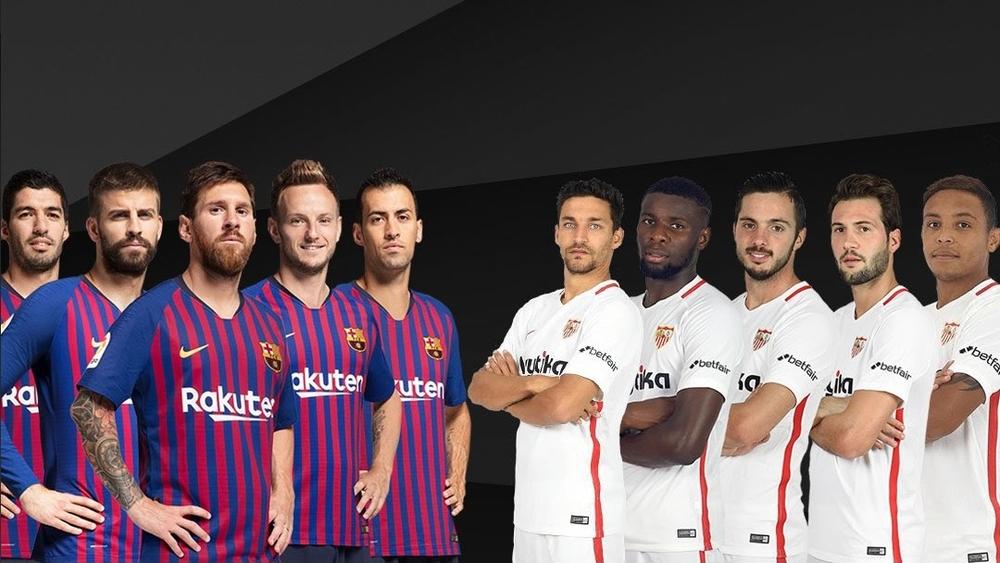 التشكيلة الأساسية: برشلونة x إشبيلية