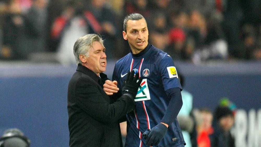 أنشيلوتي لإبراهيموفيتش بعد هدفه الاستعراضي: "أنت واحد من أفضل اللاعبين الذين دربتهم"