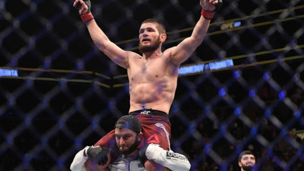 استقبال حافل للبطل حبيب في العاصمة الداغستانية محج قلعة