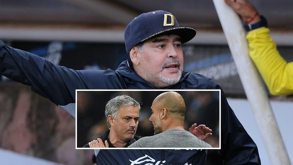 مارادونا: "مورينيو أفضل من غوارديولا، سأذهب لسؤاله عن الكثير من الأشياء"