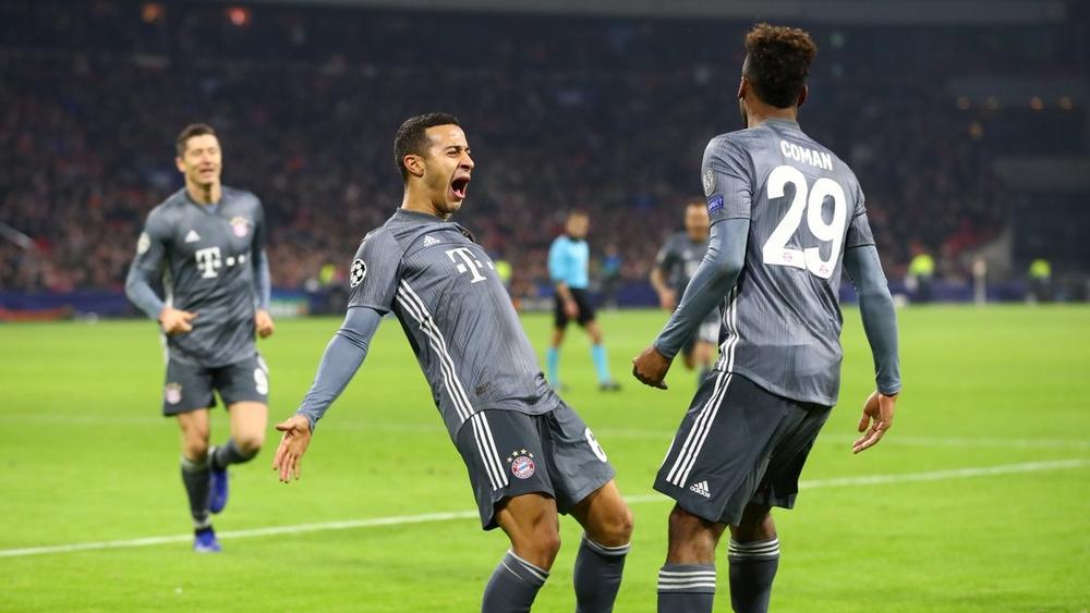 بايرن يتعادل مع أياكس ويحتفظ بصدارة المجموعة