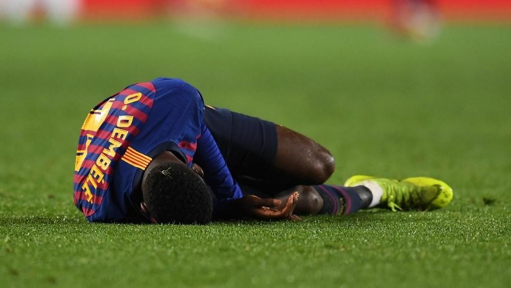 ديمبيلي يعاني "من التواء في الكاحل" واليوم سيخضع لفحوصات إضافية