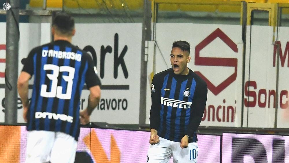 الإنتر يسجل أول هدف له في 2019 في الفوز على بارما