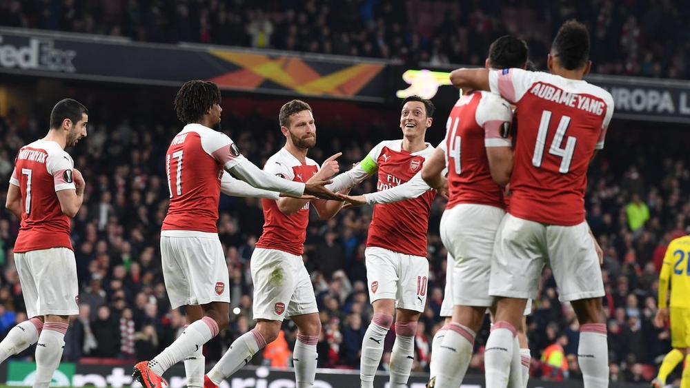 أرسنال يجتاز عقبة باتي البيلاروسي ويبلغ ثمن نهائي الدوري الأوروبي