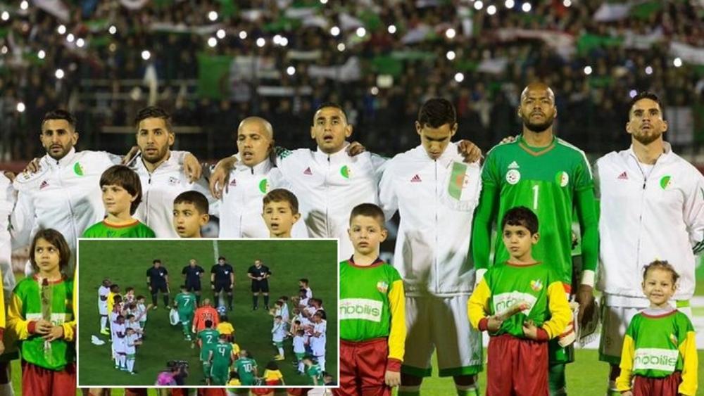 لاعبو البنين يقيمون ممرًا شرفيًا لمنتخب الجزائر