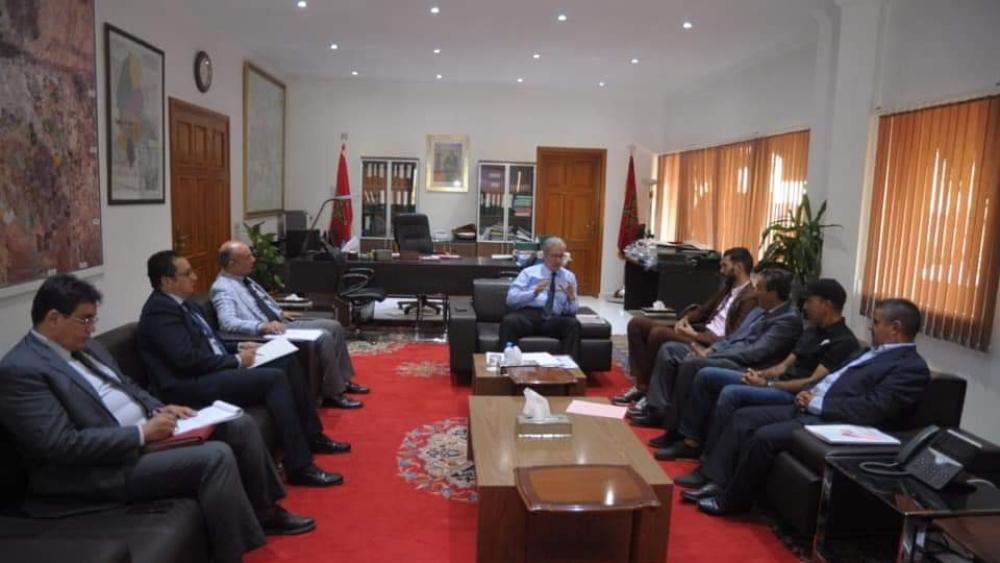 والي جهة مراكش أسفي يستقبل مسؤولي الكوكب المراكشي