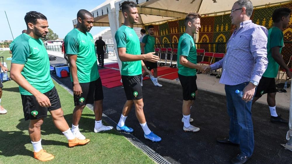 المنتخب الوطني المحلي يجري آخر حصة تدريبية قبل مواجهة الجزائر