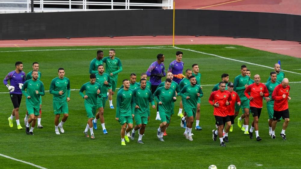 المنتخب الوطني يخوض آخر حصة تدريبية قبل مواجهة موريتانيا