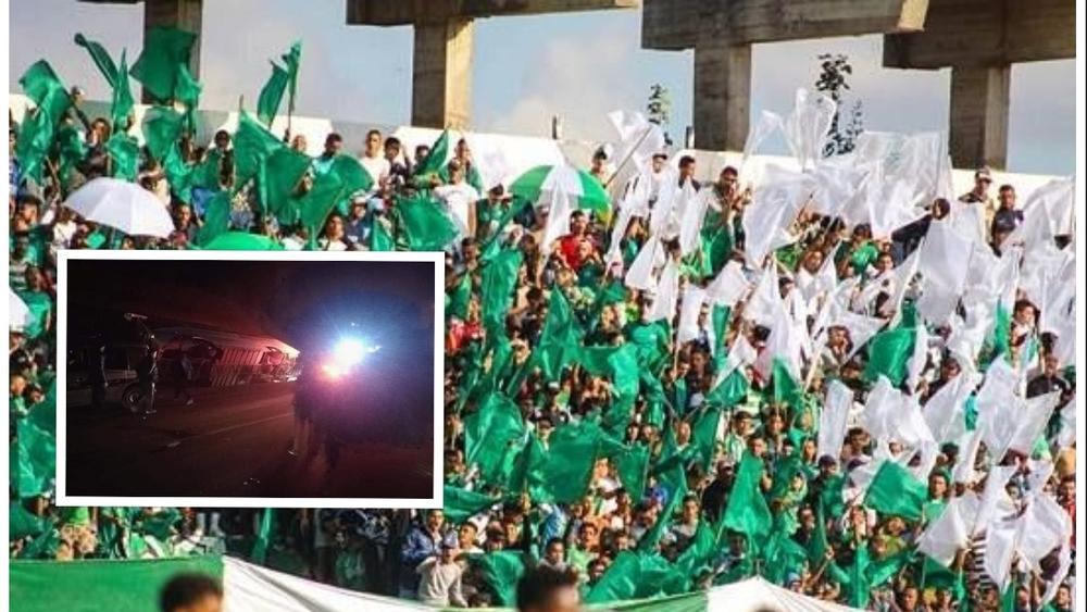 انقلاب حافلة تقل جماهير "الكاك" دون تسجيل خسائر بشرية