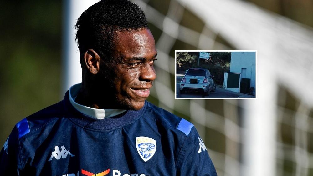 بالوتيلي يتعرض لحادث في أول يوم من 2020.. ترك سيارته أمام منزل أحد جيرانه دون أن يبلغ عن الحادث!