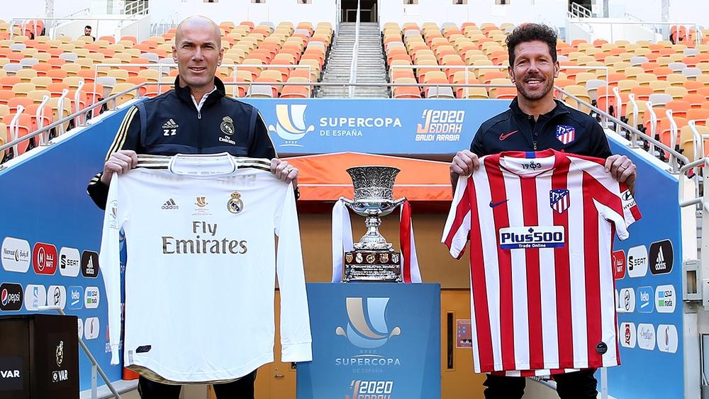 زيدان وسيميوني "وجها لوجه" مع "كأس السوبر" قبل النهائي في ملعب "الجوهرة المشعة"