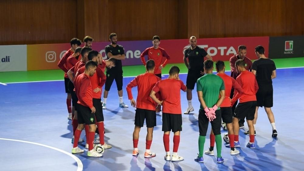 المنتخب الوطني يخوض آخر حصة تدريبية استعدادا لمواجهة مصر في نهائي كأس إفريقيا "للفوتسال"