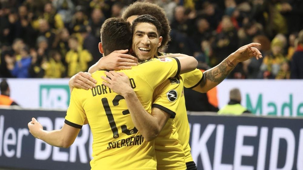 حكيمي يسجل ويقود دورتموند للفوز على مونشنجلادباخ