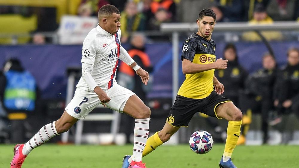 أشرف حكيمي أساسي أمام باريس سان جرمان.. ومبابي يبدأ المباراة من مقاعد البدلاء