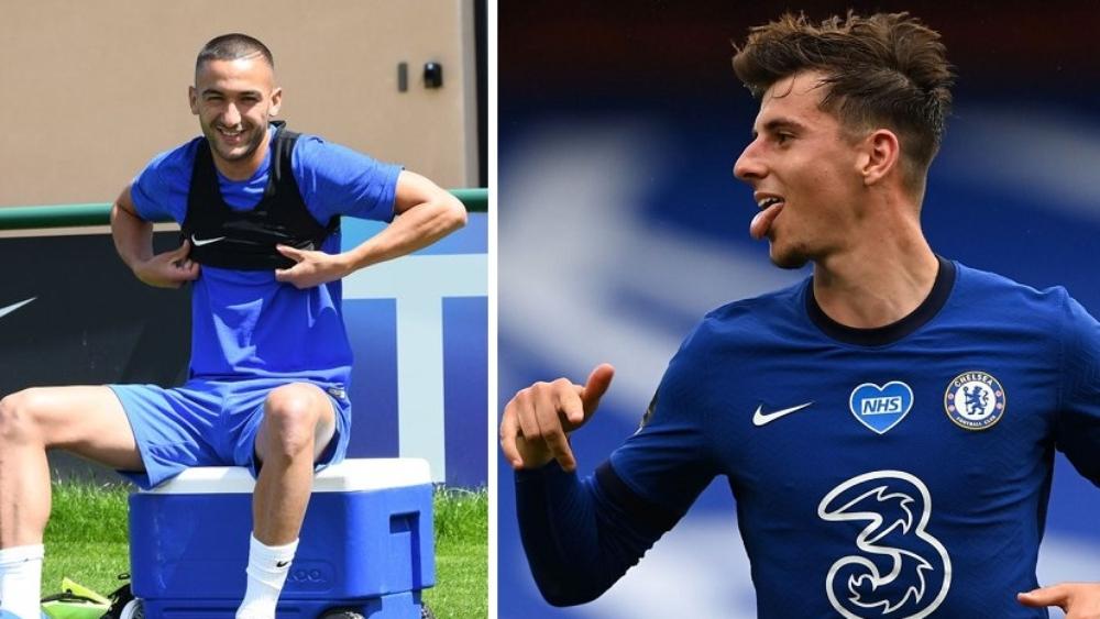 حكيم زياش يتفاعل مع هدف زميله "الجديد" ماسون مونت