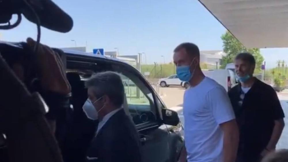 تير شتيجن يكتفي بكلمتين للرد على الصحفيين بخصوص التجديد لبرشلونة