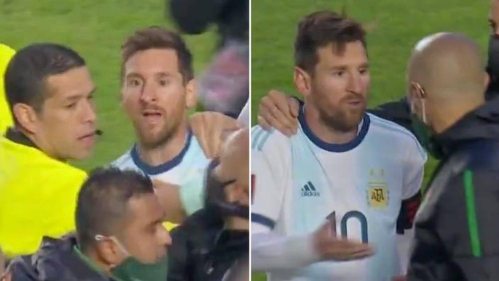 بالفيديو | ميسي يدخل في شجار بعد مباراة بوليفيا