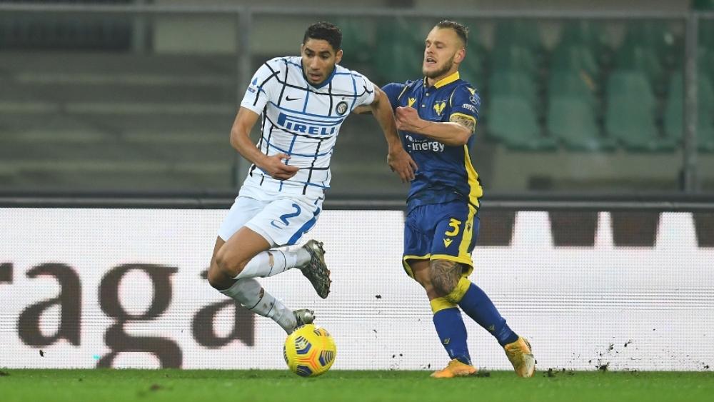 بعد عودته لـ"التوهج" وانطلاقته في الدقيقة 93'.. حساب الإنتر يشيد بحكيمي ويصفه بـ"القطار السريع"