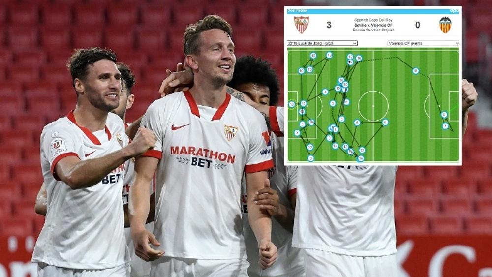 بـ37 تمريرة شارك فيها 11 لاعباً من إشبيلية.. هدف لوك دي يونج الثاني في مرمى فالنسيا "يبهر" المتابعين