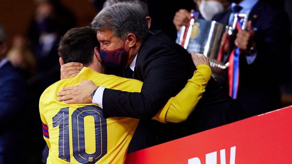 لابورتا: "مقتنع أن ميسي يريد البقاء وأتمنى أن يكون هذا اللقب الأول بين سلسلة من التتويجات"