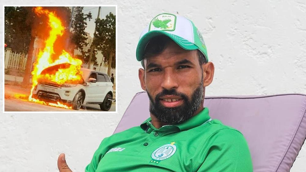 بوعميرة لـ"البطولة": "بعد أن أخبرني بعض الأشخاص باندلاع النيران في سيارتي.. حاولت بأسرع ما يمكن أن أركنها جانب الطريق لمغادرتها وأحد السائقين ساعدني"