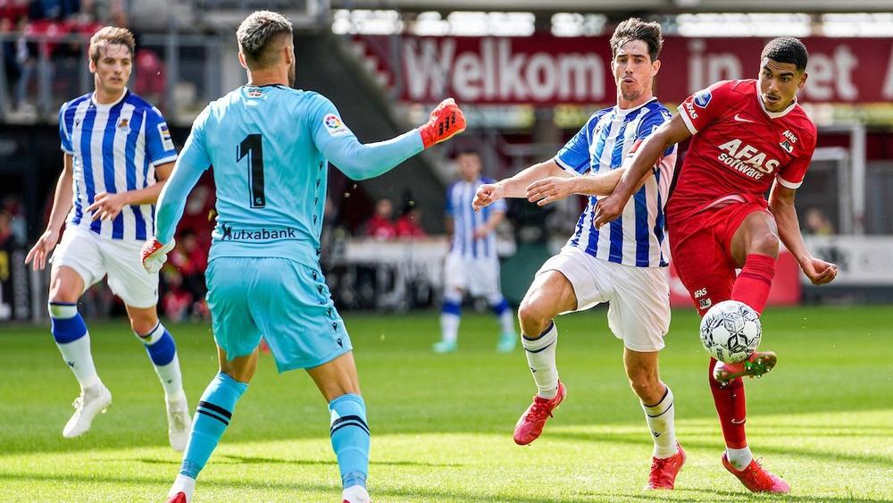 زكرياء أبو خلال يسجل هدف المباراة الوحيد ويقود فريقه ألكمار للانتصار وديا على ريال سوسيداد الإسباني