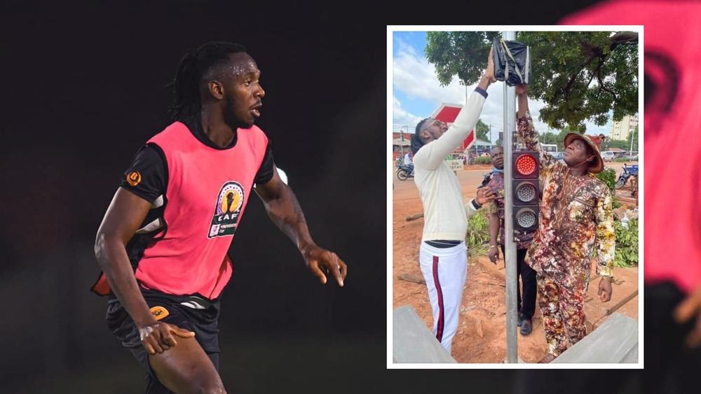 يوسوفو دايو يقدم "أعمدة إشارات المرور" لمسقط رأسه في بوركينا فاسو