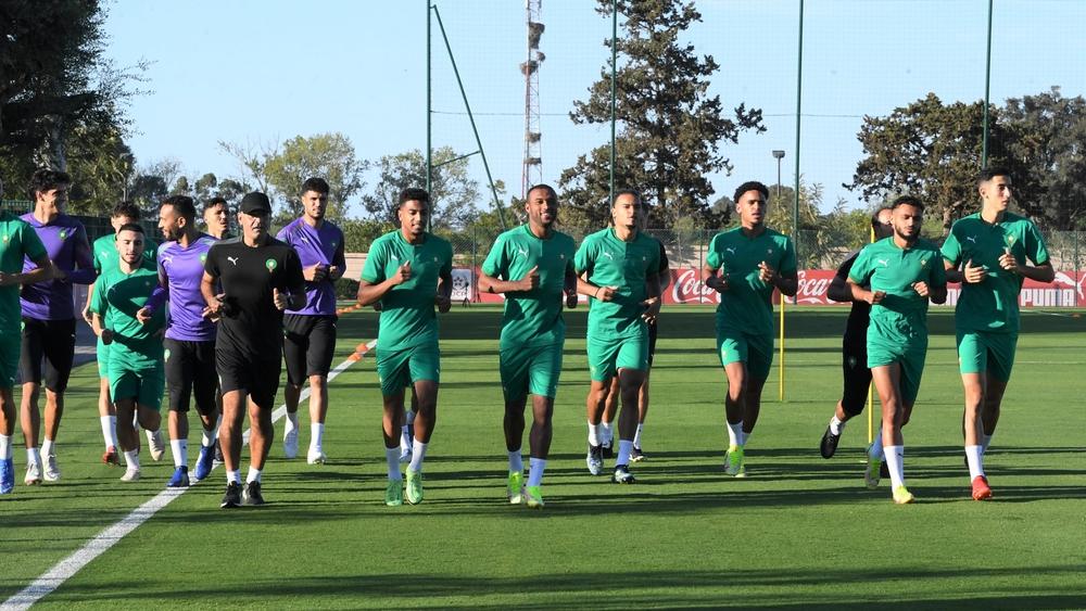 المنتخب المغربي لكرة القدم يخوض حصته التدريبية الأولى تأهبا لمواجهة غينيا بيساو في تصفيات "المونديال"