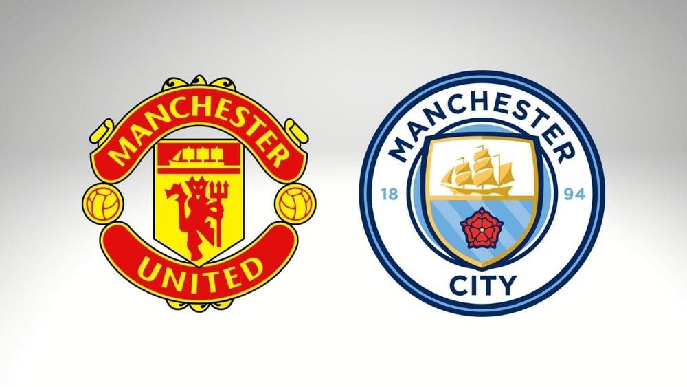La composition officielle de Manchester United et Manchester City