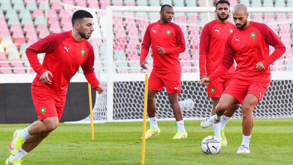 المنتخب المغربي يخوض آخر حصة تدريبية تأهبا لمواجهة السودان في تصفيات "المونديال"