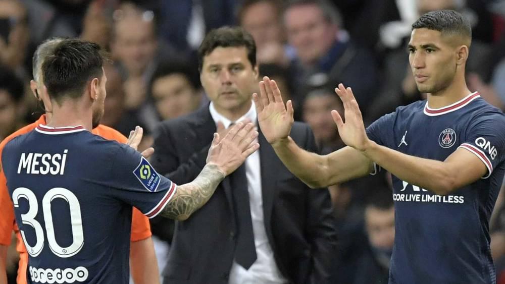 أشرف حكيمي يتحدث عن "علاقته" بليونيل ميسي و"يدافع" عن بوكيتينو