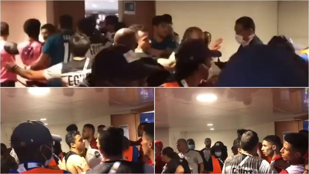 لاعب مصر أحمد فتوح حاول إفساد الروح الرياضية التي انتهت بها المباراة وعصام الحضري ووائل جمعة تدخلا لتهدئة اللاعبين المغاربة