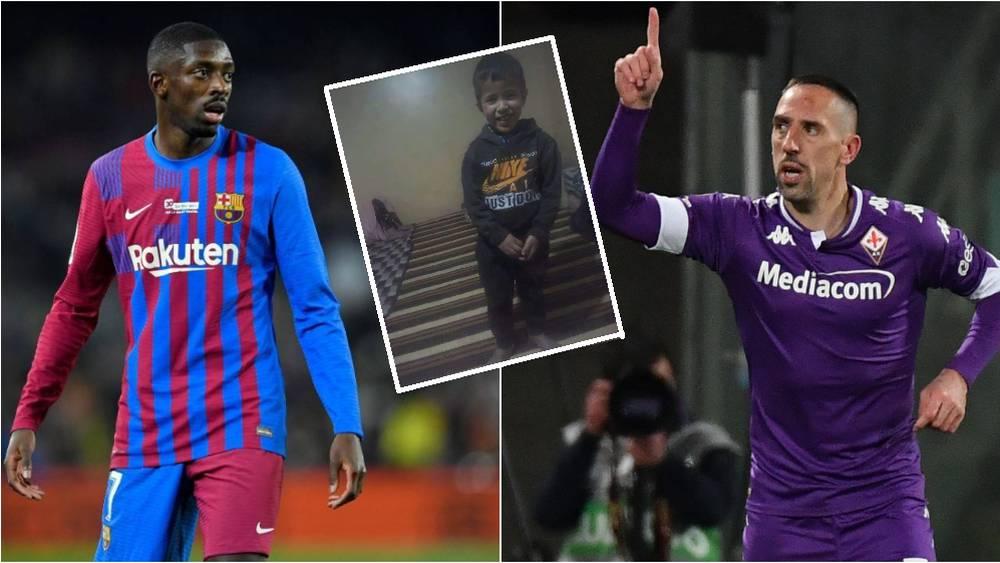 فرانك ريبيري ولاعب برشلونة عثمان ديمبيلي يتفاعلان مع الحادث "الأليم" الذي تعرض له الطفل المغربي ريان