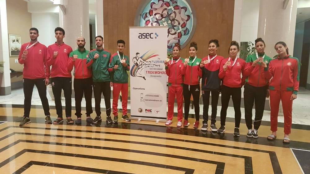 Open international d’Al Fujairah: l’équipe nationale de taekwondo remporte 5 médailles de bronze