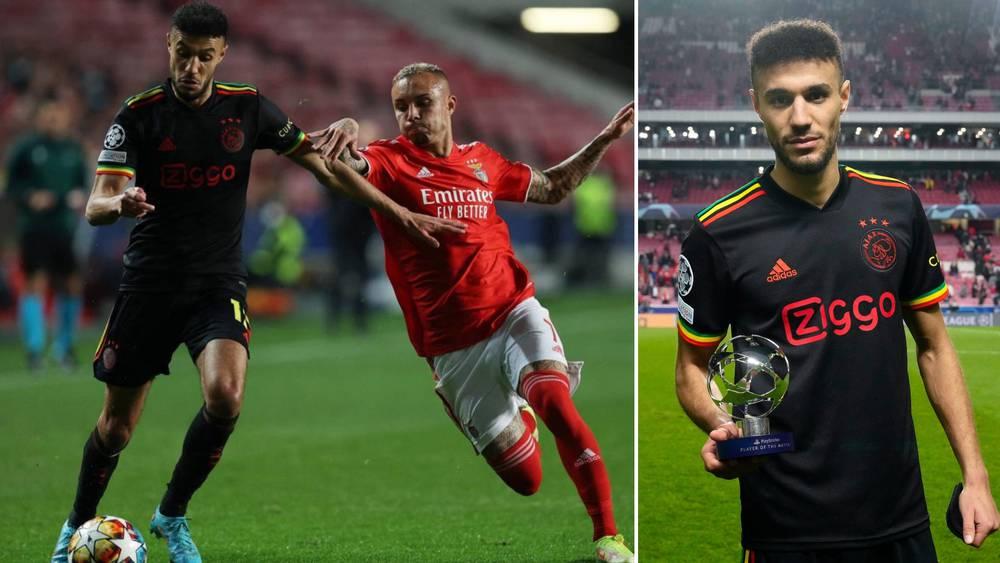 مزراوي "يخطف النجومية" من هالر وتاديتش وينال جائزة "رجل المباراة" ضد بنفيكا