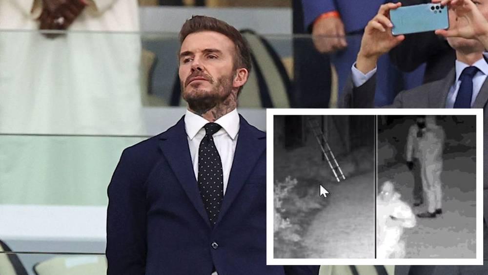 سارق "مقنع" يقتحم قصر ديفيد بيكهام في لندن أثناء وجود النجم الإنجليزي وأسرته